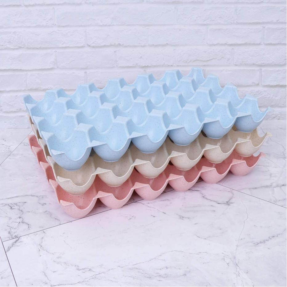 Portable Plastic Egg Box With Handle 15 Section Folding Egg Tray Storage Holder